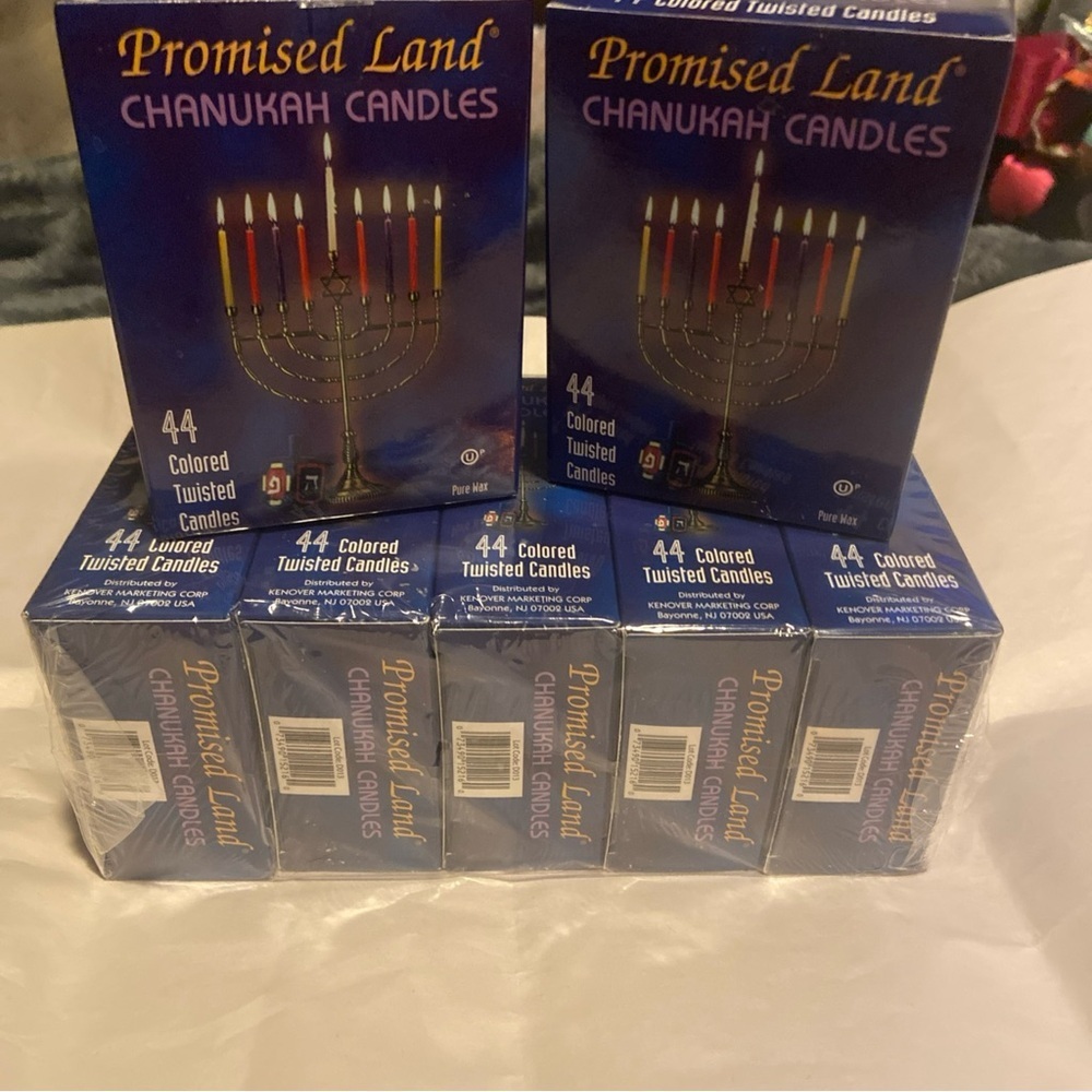 Promised Land-Chanukah Candles, 44 Candles per box Brand NEW [ 7 Pk]